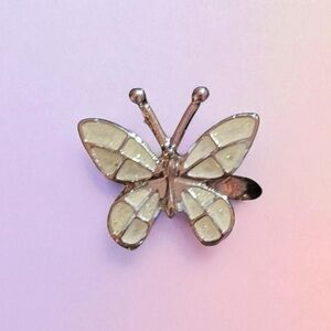 Stai steel Butterfly Ring size 5.5